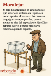 Elecciones en España 2025 o como no votar bien en tu vida de votante