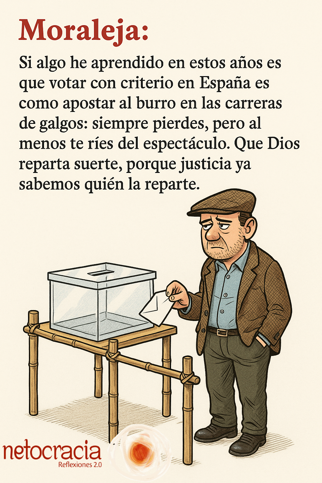Elecciones en España 2025 o como no votar bien en tu vida de votante